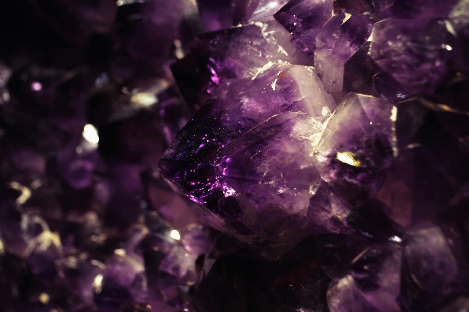 A striking natural crystal cluster