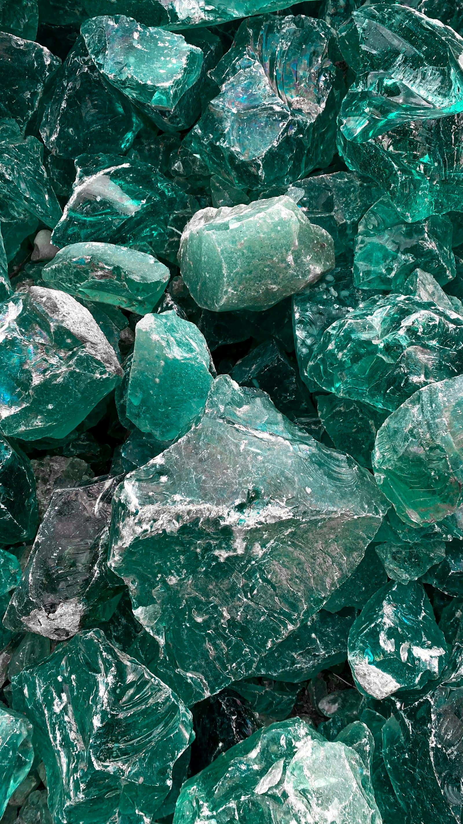Freshly arrived mineral specimens
